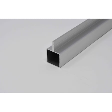Eztube Extrusion for 1/4in Recessed Panel  Silver, 72in L x 1in W x 1in H 100-130-6